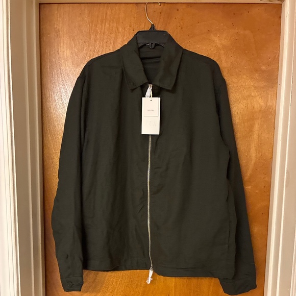Zara Other - Zara men’s Zip Up Linen Jacket NWT